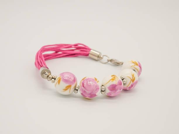 Wax Cord Bracelet with Beads